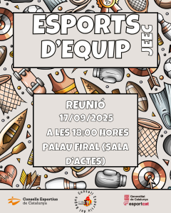 Reunió esports d'equip 25-26